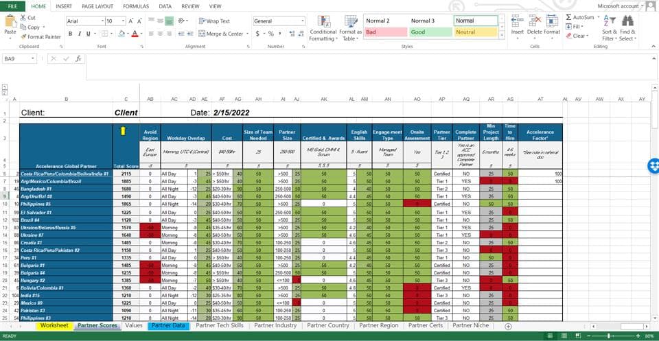 EXCEL MACROS AND FORMATTING PROJECT